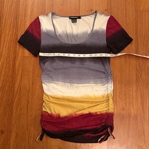 Ellen Tracy Multicolor Short Sleeve Top